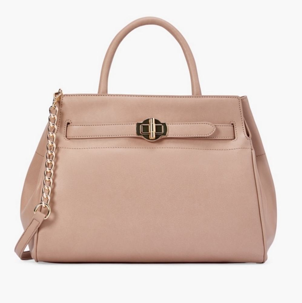 JustFab classic belted satchel - NWT